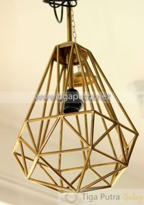 lampu kuningan gantung unik