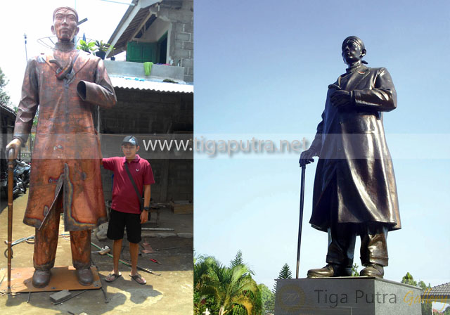 Patung Jenderal Sudirman Tembaga | Tiga Putra Gallery